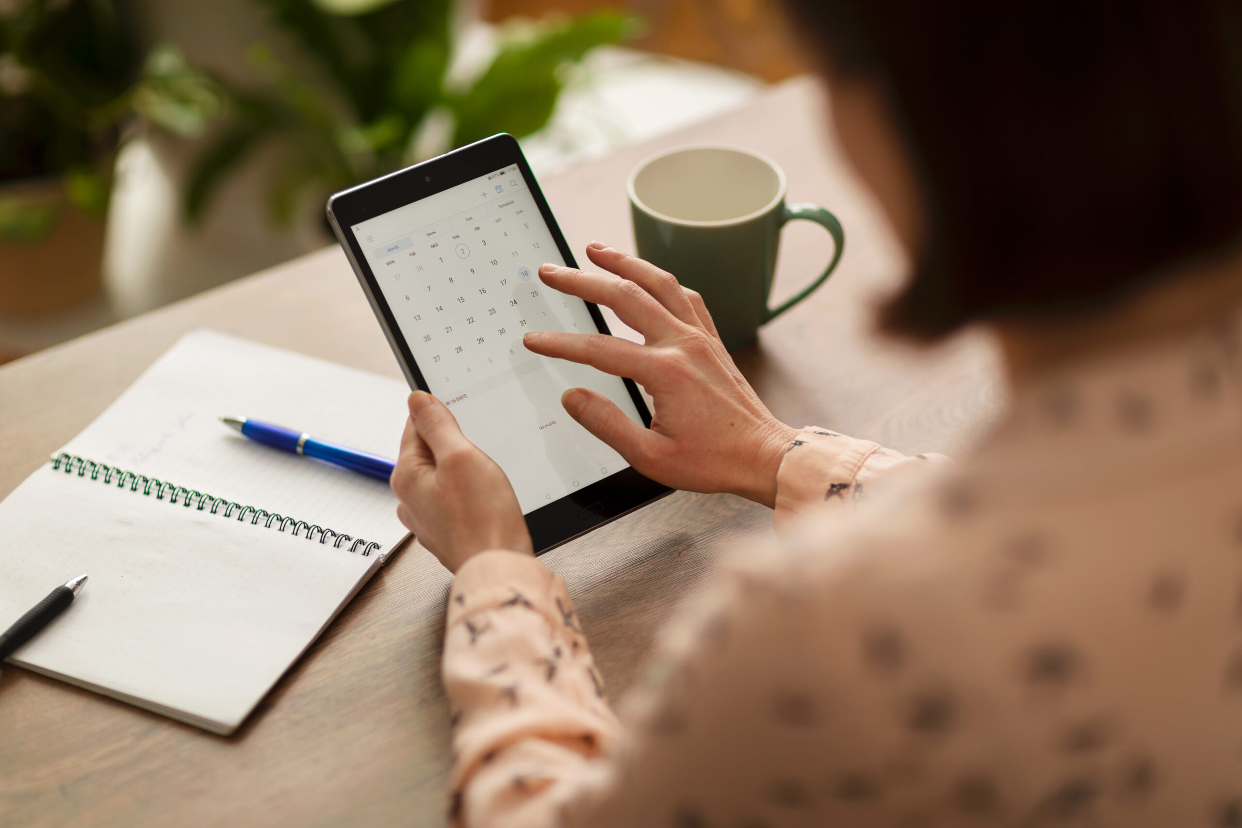 Woman using a tablet Woman using a tablet